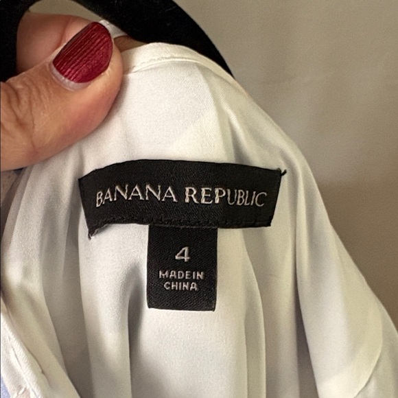 Banana Republic Strappy A-Line Slip Dress MIDI Length Blue Plaid Size 4 - Picture 5 of 7